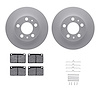 4312-27005 Geospec Brake Rotors with 3000-Series Ceramic Brake Pads & Hardware, 1979-1984 Volvo, Position: Front - image 1