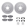 4312-27011 Geospec Brake Rotors with 3000-Series Ceramic Brake Pads & Hardware, 1995-1998 Volvo, Position: Front - image 1