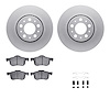 4312-27017 Geospec Brake Rotors with 3000-Series Ceramic Brake Pads & Hardware, 1999-2009 Volvo, Position: Front - image 1