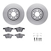 4312-27019 Geospec Brake Rotors with 3000-Series Ceramic Brake Pads & Hardware, 2003-2009 Volvo, Position: Front - image 1