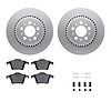 4312-27020 Geospec Brake Rotors with 3000-Series Ceramic Brake Pads & Hardware, 2003-2014 Volvo, Position: Rear - image 1