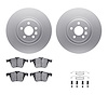 4312-27024 Geospec Brake Rotors with 3000-Series Ceramic Brake Pads & Hardware, 2007-2016 Volvo, Position: Front - image 1