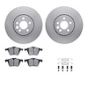 4312-27025 Geospec Brake Rotors with 3000-Series Ceramic Brake Pads & Hardware, 2007-2018 Volvo, Position: Front