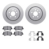 4312-27031 Geospec Brake Rotors with 3000-Series Ceramic Brake Pads & Hardware, 2016-2018 Volvo, Position: Rear - image 1