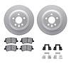 4312-27032 Geospec Brake Rotors with 3000-Series Ceramic Brake Pads & Hardware, 2008-2008 Volvo, Position: Rear - image 1