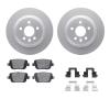 4312-27036 Geospec Brake Rotors with 3000-Series Ceramic Brake Pads & Hardware, 2007-2010 Volvo, Position: Rear - image 1
