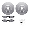 4312-27042 Geospec Brake Rotors with 3000-Series Ceramic Brake Pads & Hardware, Fits Select Volvo, Position: Front - image 1
