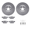 4312-27044 Geospec Brake Rotors with 3000-Series Ceramic Brake Pads & Hardware, Fits Select Volvo, Position: Front - image 1