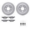 4312-31002 Geospec Brake Rotors with 3000-Series Ceramic Brake Pads & Hardware, 1984-1991 BMW, Position: Rear - image 1