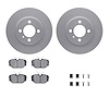4312-31007 Geospec Brake Rotors with 3000-Series Ceramic Brake Pads & Hardware, 1984-1991 BMW, Position: Front - image 1