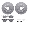 4312-31020 Geospec Brake Rotors with 3000-Series Ceramic Brake Pads & Hardware, 1991-2001 BMW, Position: Rear - image 1
