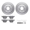 4312-31023 Geospec Brake Rotors with 3000-Series Ceramic Brake Pads & Hardware, 2001-2006 BMW, Position: Rear - image 1