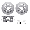 4312-31025 Geospec Brake Rotors with 3000-Series Ceramic Brake Pads & Hardware, 2002-2006 BMW, Position: Rear - image 1