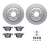 4312-31027 Geospec Brake Rotors with 3000-Series Ceramic Brake Pads & Hardware, 2004-2010 BMW, Position: Rear - image 1