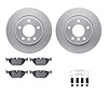 4312-31033 Geospec Brake Rotors with 3000-Series Ceramic Brake Pads & Hardware, 1999-2006 BMW, Position: Rear - image 1