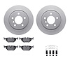 4312-31036 Geospec Brake Rotors with 3000-Series Ceramic Brake Pads & Hardware, 2003-2008 BMW, Position: Rear - image 1