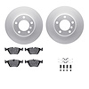 4312-31038 Geospec Brake Rotors with 3000-Series Ceramic Brake Pads & Hardware, 1996-2003 BMW, Position: Front - image 1