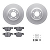 4312-31039 Geospec Brake Rotors with 3000-Series Ceramic Brake Pads & Hardware, 2002-2008 BMW, Position: Front - image 1