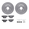 4312-31045 Geospec Brake Rotors with 3000-Series Ceramic Brake Pads & Hardware, 2004-2010 BMW, Position: Rear - image 1