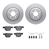 4312-31046 Geospec Brake Rotors with 3000-Series Ceramic Brake Pads & Hardware, 2005-2008 BMW, Position: Rear - image 1
