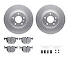 4312-31059 Geospec Brake Rotors with 3000-Series Ceramic Brake Pads & Hardware, 2006-2015 BMW, Position: Rear - image 1