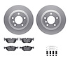 4312-31061 Geospec Brake Rotors with 3000-Series Ceramic Brake Pads & Hardware, 2006-2013 BMW, Position: Rear - image 1