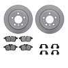 4312-31073 Geospec Brake Rotors with 3000-Series Ceramic Brake Pads & Hardware, 2009-2016 BMW, Position: Rear - image 1