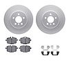 4312-31074 Geospec Brake Rotors with 3000-Series Ceramic Brake Pads & Hardware, 2011-2019 BMW, Position: Rear - image 1