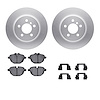 4312-31075 Geospec Brake Rotors with 3000-Series Ceramic Brake Pads & Hardware, 2011-2016 BMW, Position: Rear - image 1