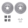 4312-31090 Geospec Brake Rotors with 3000-Series Ceramic Brake Pads & Hardware, 2012-2020 BMW, Position: Rear