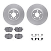 4312-31092 Geospec Brake Rotors with 3000-Series Ceramic Brake Pads & Hardware, Fits Select BMW, Position: Rear - image 1