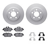 4312-32012 Geospec Brake Rotors with 3000-Series Ceramic Brake Pads & Hardware, Fits Select Mini, Position: Front - image 1