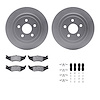 4312-39002 Geospec Brake Rotors with 3000-Series Ceramic Brake Pads & Hardware, 1995-2007 Mopar, Position: Rear - image 1