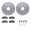 4312-39008 Geospec Brake Rotors with 3000-Series Ceramic Brake Pads & Hardware, Fits Select Multiple Makes/Models, Position: Fro - image 1