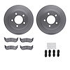 4312-39012 Geospec Brake Rotors with 3000-Series Ceramic Brake Pads & Hardware, 2004-2008 Mopar, Position: Rear - image 1