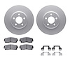 4312-39015 Geospec Brake Rotors with 3000-Series Ceramic Brake Pads & Hardware, Fits Select Mopar, Position: Front - image 1