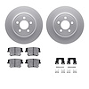 4312-39017 Geospec Brake Rotors with 3000-Series Ceramic Brake Pads & Hardware, 2006-2008 Mopar, Position: Rear - image 1