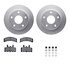 4312-40005 Geospec Brake Rotors with 3000-Series Ceramic Brake Pads & Hardware, 1994-1999 Mopar, Position: Front - image 1