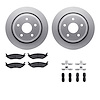 4312-40029 Geospec Brake Rotors with 3000-Series Ceramic Brake Pads & Hardware, 2002-2018 Mopar, Position: Rear