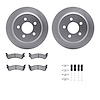 4312-42004 Geospec Brake Rotors with 3000-Series Ceramic Brake Pads & Hardware, 1993-1998 Mopar, Position: Rear - image 1