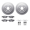4312-42023 Geospec Brake Rotors with 3000-Series Ceramic Brake Pads & Hardware, Fits Select Mopar, Position: Rear - image 1