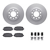 4312-42038 Geospec Brake Rotors with 3000-Series Ceramic Brake Pads & Hardware, Fits Select Mopar, Position: Rear - image 1