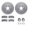 4312-45006 Geospec Brake Rotors with 3000-Series Ceramic Brake Pads & Hardware, 2000-2005 GM, Position: Rear - image 1