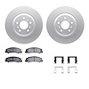 4312-46028 Geospec Brake Rotors with 3000-Series Ceramic Brake Pads & Hardware, 2006-2016 GM, Position: Front