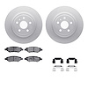 4312-46033 Geospec Brake Rotors with 3000-Series Ceramic Brake Pads & Hardware, 2008-2014 GM, Position: Rear - image 1