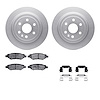 4312-46034 Geospec Brake Rotors with 3000-Series Ceramic Brake Pads & Hardware, 2010-2016 GM, Position: Rear - image 1