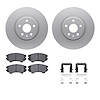4312-46035 Geospec Brake Rotors with 3000-Series Ceramic Brake Pads & Hardware, 2011-2017 GM, Position: Front - image 1