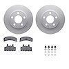 4312-47008 Geospec Brake Rotors with 3000-Series Ceramic Brake Pads & Hardware, 1990-1993 GM, Position: Front - image 1