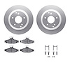 4312-47011 Geospec Brake Rotors with 3000-Series Ceramic Brake Pads & Hardware, 1988-1996 GM, Position: Rear - image 1