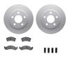 4312-47013 Geospec Brake Rotors with 3000-Series Ceramic Brake Pads & Hardware, 1991-1993 GM, Position: Front - image 1